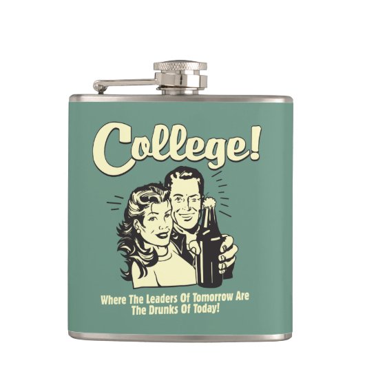大学：今日のリーダー飲達 フラスク (正面)