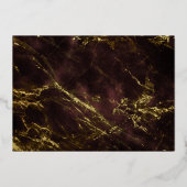 大学 |大学フォトマルーン金ゴールド卒業 箔招待状 (裏面)