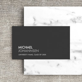 大学/大学生ダークグレー コーリングカード