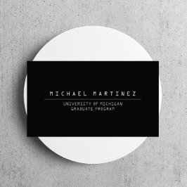 大学/大学生ブラックビジネスカード コーリングカード