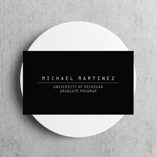 大学/大学生ブラックビジネスカード コーリングカード