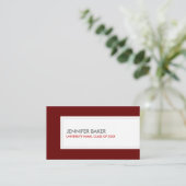 大学/大学生深い赤 コーリングカード (スタンド正面)