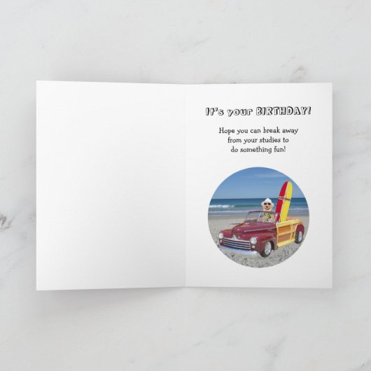 大学/大学院生誕生日 カード (内部)