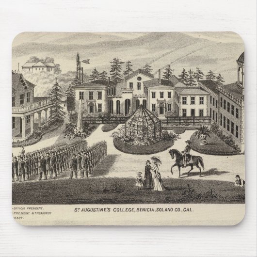 大学、学校、ベニシア マウスパッド (正面)