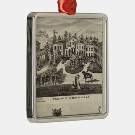 大学、学校、ベニシア メタルオーナメント (右)