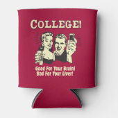 大学:肝臓に悪い脳のために良い 缶クーラー (正面)