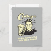 大学:脳生き延び細頭が切れる胞 ポストカード (正面/裏面)