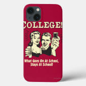 大学: 行く何が学校の滞在で Case-Mate iPhoneケース (裏面)