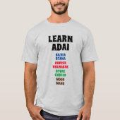 大学 – 銀、銅、石、木材 Tシャツ (正面)