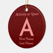 大学・高校生在学中の手紙 セラミックオーナメント (左)