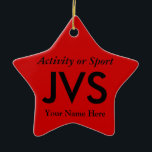 大学・高校生在学中の手紙 セラミックオーナメント<br><div class="desc">カスタマイズクリックは、この贈り物を自分の背景とフォントの配色でパーソナライズする。</div>