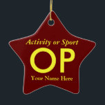 大学・高校生在学中の手紙 セラミックオーナメント<br><div class="desc">カスタマイズクリックは、この贈り物を自分の背景とフォントの配色でパーソナライズする。</div>