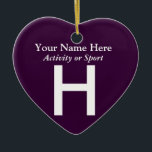 大学・高校生在学中の手紙 セラミックオーナメント<br><div class="desc">カスタマイズクリックは、この贈り物を自分の背景とフォントの配色でパーソナライズする。</div>