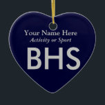 大学・高校生在学中の手紙 セラミックオーナメント<br><div class="desc">カスタマイズクリックは、この贈り物を自分の背景とフォントの配色でパーソナライズする。</div>