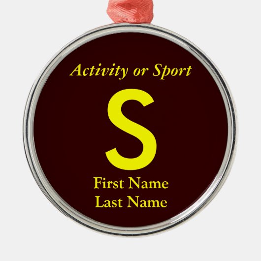 大学・高校生在学中の手紙 メタルオーナメント (正面)