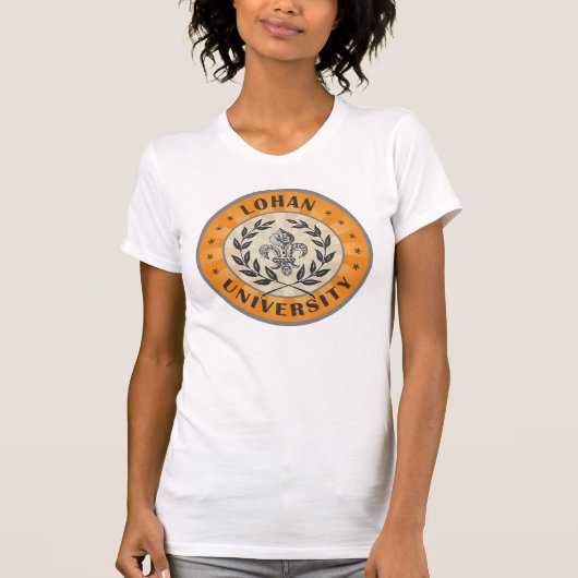 大学Lohanのオレンジ Tシャツ (正面)