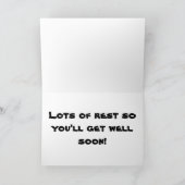 大安 – 早く元気になる カード (内部)