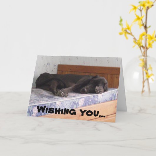 大安 – 早く元気になる カード (黄色い花)