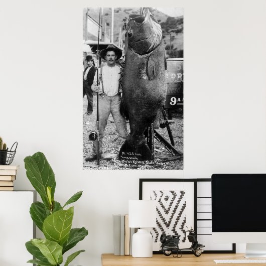 大実在魚、1900年代初期 ポスター (ホームオフィス)