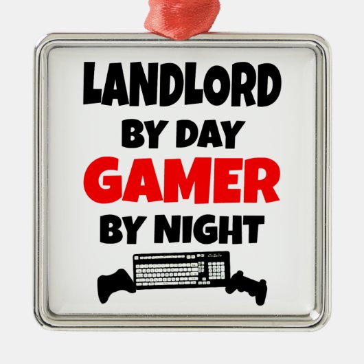 大家バイデイゲーマーバイナイト メタルオーナメント (正面)