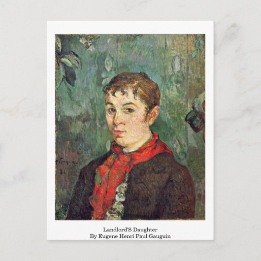 大家娘 – ユージン・アンリ・ポール・ゴーギン ポストカード (正面)