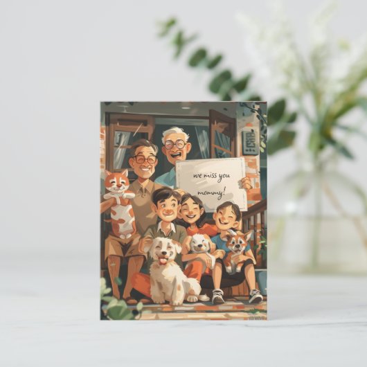 大家族 ポストカード (スタンド正面)