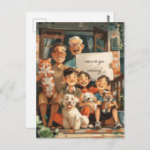 大家族 ポストカード (正面/裏面)