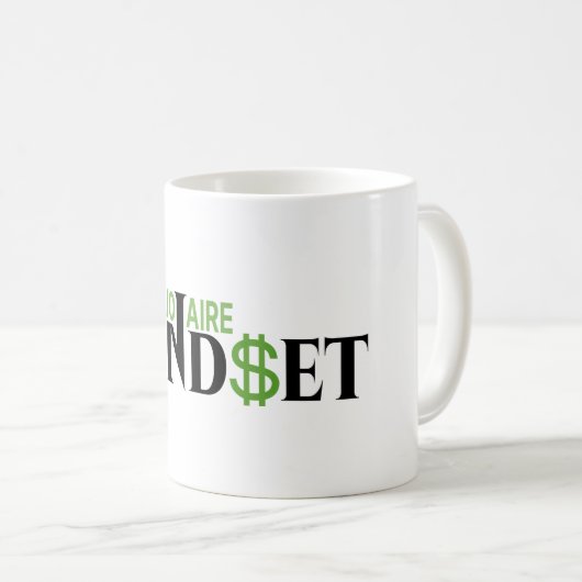 「大富豪マインドセットカップで成功を後押し コーヒーマグカップ (正面右)