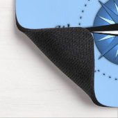 大尉およびコンパス面図 マウスパッド (コーナー)