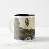 大尉によるアーサーオーストラリアの創設 ツートーンマグカップ (正面左)