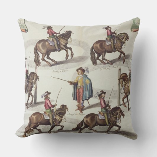 大尉にRiを与えているMazinニューキャッスルの伯爵夫人 クッション (正面)