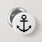 大尉のいかりのハート 缶バッジ (正面&裏面)