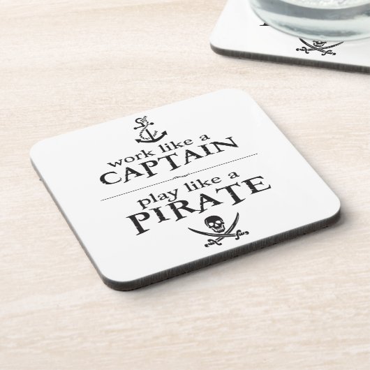 大尉のような仕事、海賊のような演劇 コースター (左側)