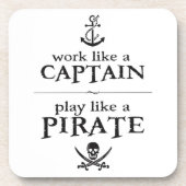 大尉のような仕事、海賊のような演劇 コースター (正面)