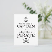 大尉のような仕事、海賊のような演劇 ポストカード (スタンド正面)