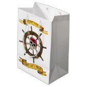 大尉のようなParty Like仕事海賊 ミディアムペーパーバッグ (裏面アングル)