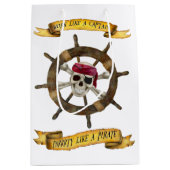 大尉のようなParty Like仕事海賊 ミディアムペーパーバッグ (正面)