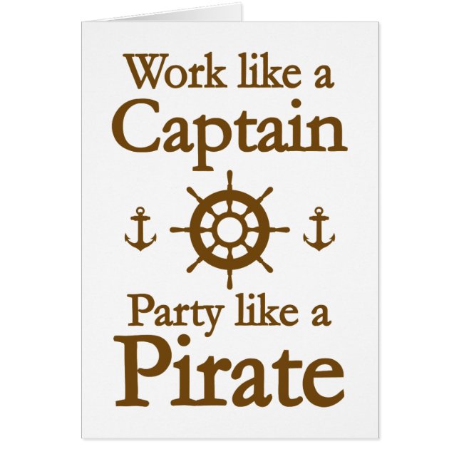 大尉のようなParty Like Pirate仕事 (正面)