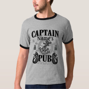 大尉のアイディアを個人化して下さいName's Pub Great Giftの! Tシャツ