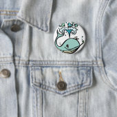 大尉のクジラ! 贅沢なTiki著 缶バッジ (インサイチュ)