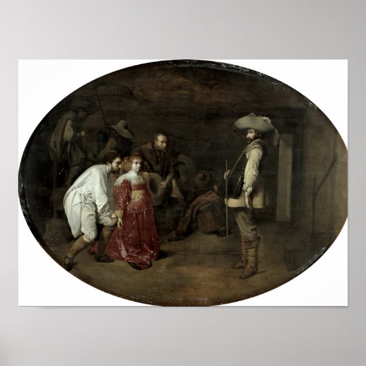 大尉の前に運ばれる ポスター (正面)