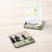 大尉、海軍将官および司令官は(衣服をとって下さい)地図をつくります コースター (右側)