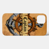 大尉Anchorおよび車輪 Case-Mate iPhoneケース (裏面 (横))
