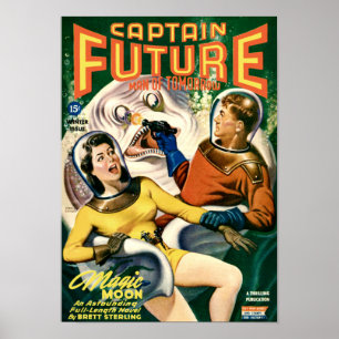 大尉Futureおよび白いねばねばした塊 ポスター
