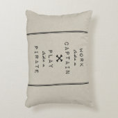 大尉Play Like Pirateのような仕事 アクセントクッション (正面(垂直))