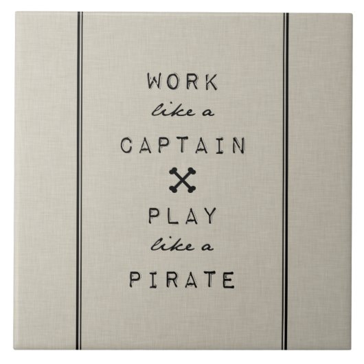 大尉Play Like Pirateのような仕事 タイル (正面)