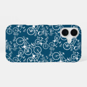 大小さまざまな自転車  iPhone 16ケース (裏面横)