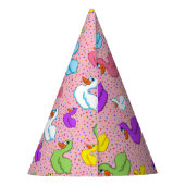 大小のアヒルのパーティー帽子 パーティーハット (裏面)