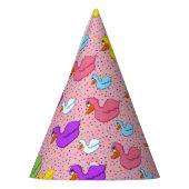 大小のアヒルのパーティー帽子 パーティーハット (左)