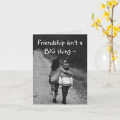 大小の友情カード カード (黄色い花)